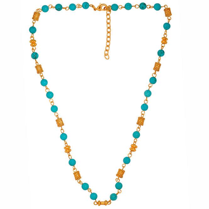 Collar Piedra Semipreciosa Turquesa 6mm - Blumart