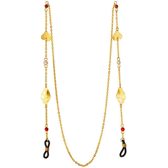 Portagafas Collar Hoja Y Corazón Edén - Blumart