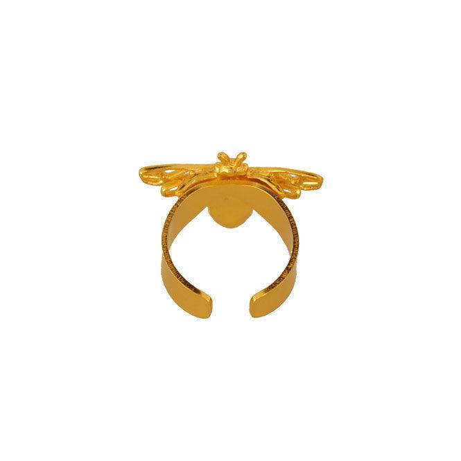 Anillo abeja Vuelo de Vida dorado - Blumart