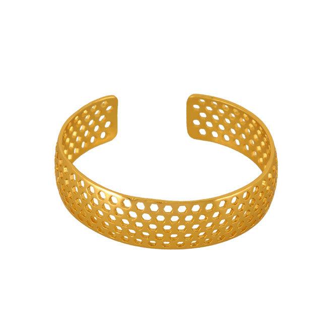 Brazalete panal Vuelo de Vida dorado - Blumart