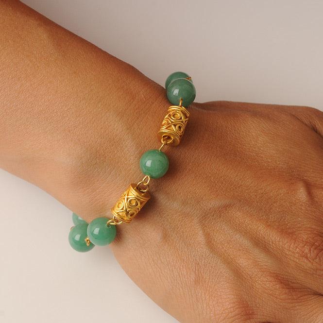 Pulsera Piedra Semipreciosa Aventurina 10mm - Blumart