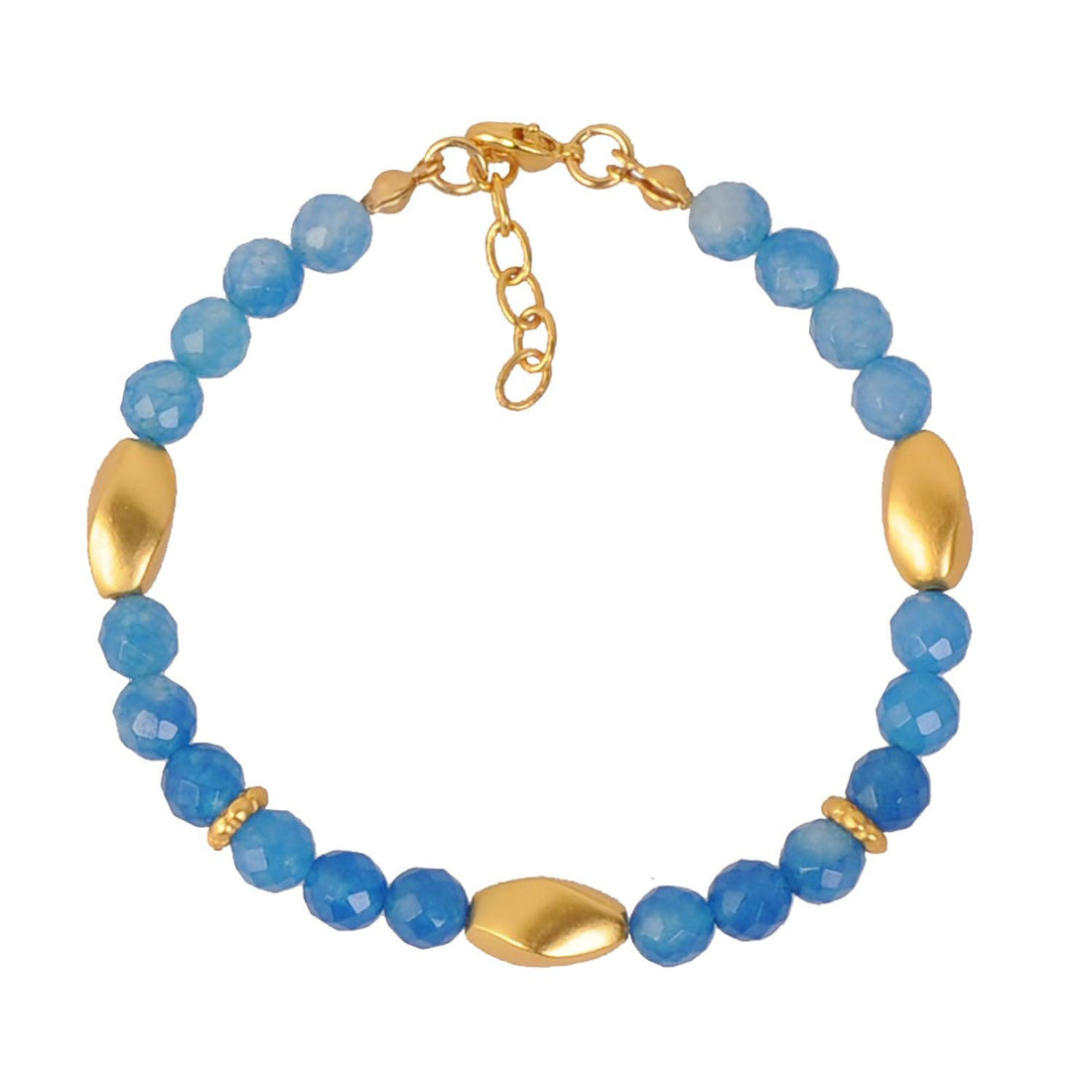 Pulsera Piedra Semipreciosa Ágata Azul 6mm - Blumart