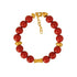 Pulsera semipreciosa fossil rojo - Blumart