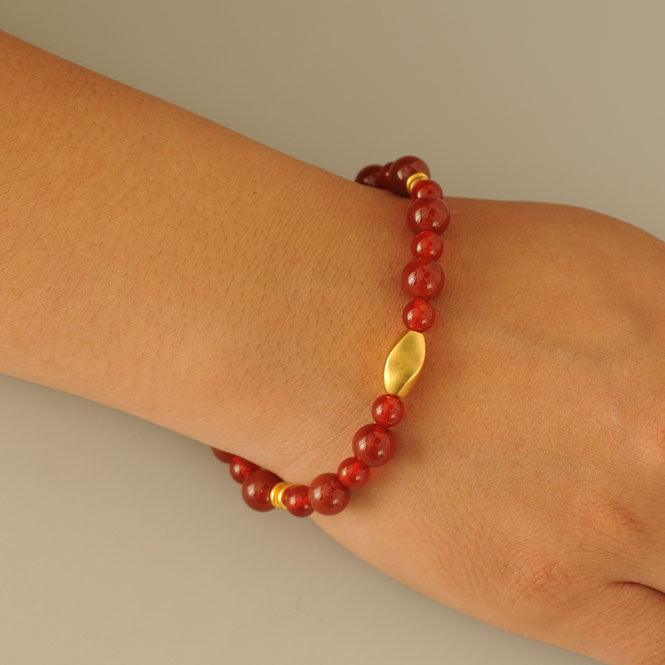 Pulsera semipreciosa cornalina - Blumart