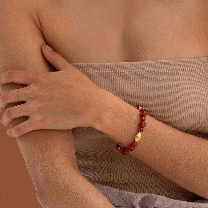 Pulsera semipreciosa cornalina - Blumart